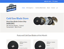 Tablet Screenshot of coldsawbladestore.com